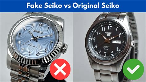 original seiko watch vs fake